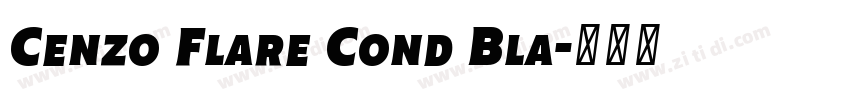Cenzo Flare Cond Bla字体转换